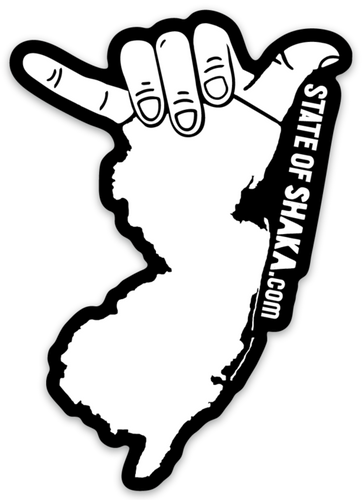Shaka NJ Sticker