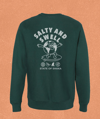 Salty & Swell Fleece Crewneck (Unisex)