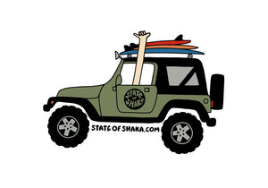 Smile & Shaka Sticker