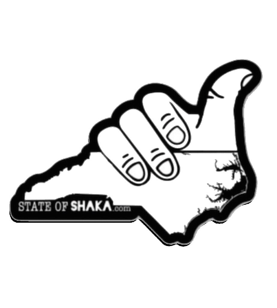 Shaka NC Sticker