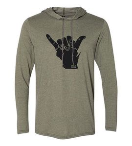 Shaka WI Hoodie Tee (Unisex)